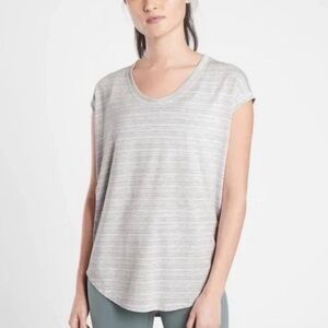 Athleta Cloudlight Stratus Striped Short Sleeve T-Shirt Size XXS